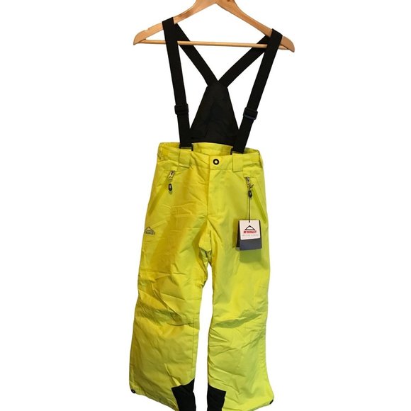 Snow Pants Yellow MCKINLEY SIZE 10 Medium Snow Speed Ski Waterproof Warm Rem